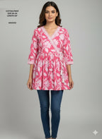 Naisha K 831 Cotton Printed Short Top Collection