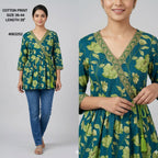 Naisha K 831 Cotton Printed Short Top Collection