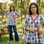 Naisha K 831 Cotton Printed Short Top Collection