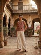 Naisha K 832 Srinkless Cotton Sleeveless Printed Tops Collection