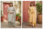 Naisha K 949 Cotton Muslin Straight Cut Kurti With Bottom Dupatta