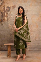 Naisha K 992 Cotton Speghatti Tussels Kurti With Bottom Dupatta