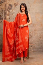 Naisha K 992 Cotton Speghatti Tussels Kurti With Bottom Dupatta