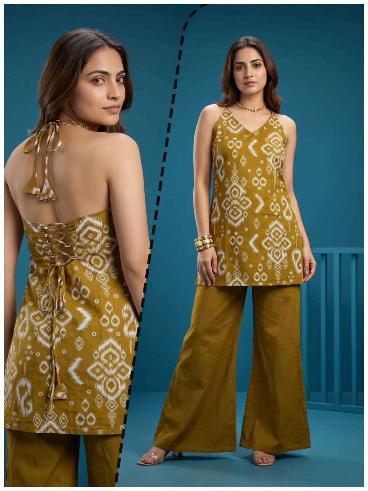 Naisha K 997 Cotton Discharge Printed Co Ord Set Collection