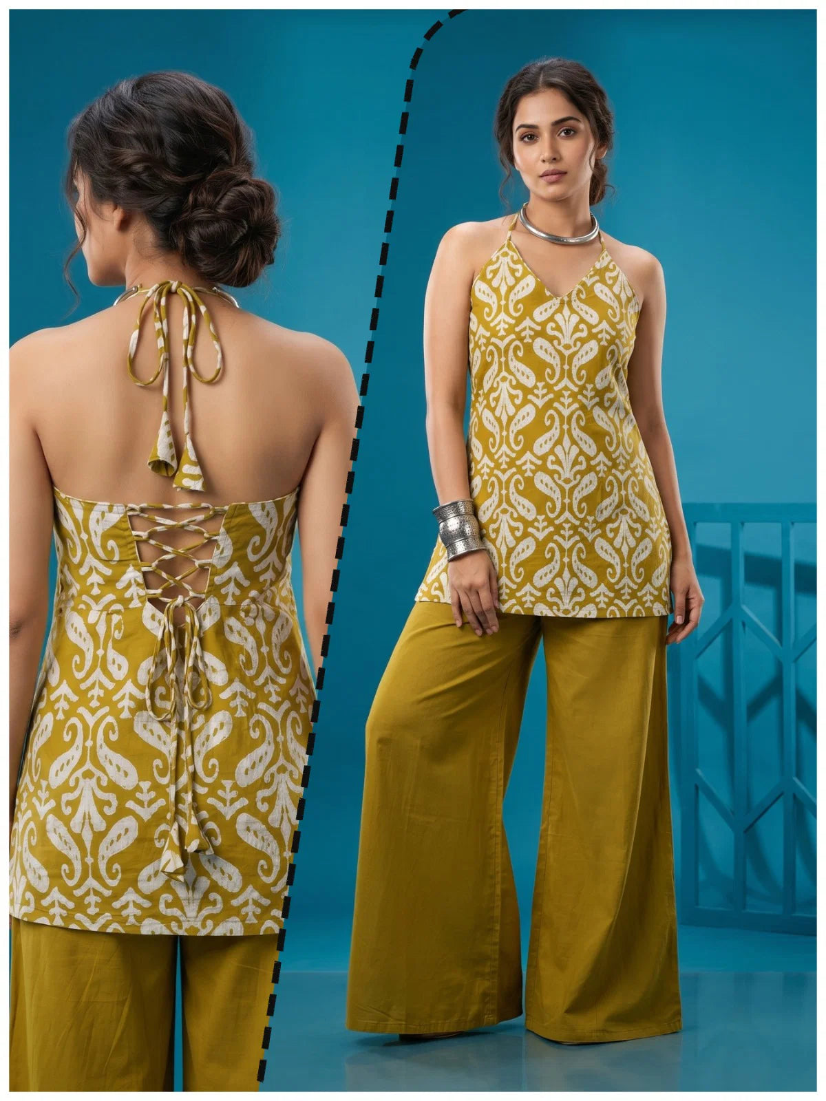 Naisha K 997 Cotton Discharge Printed Co Ord Set Collection