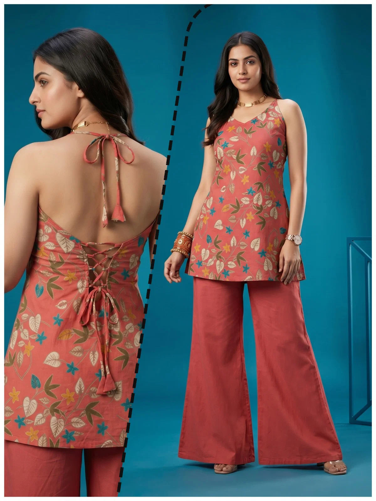 Naisha K 997 Cotton Discharge Printed Co Ord Set Collection