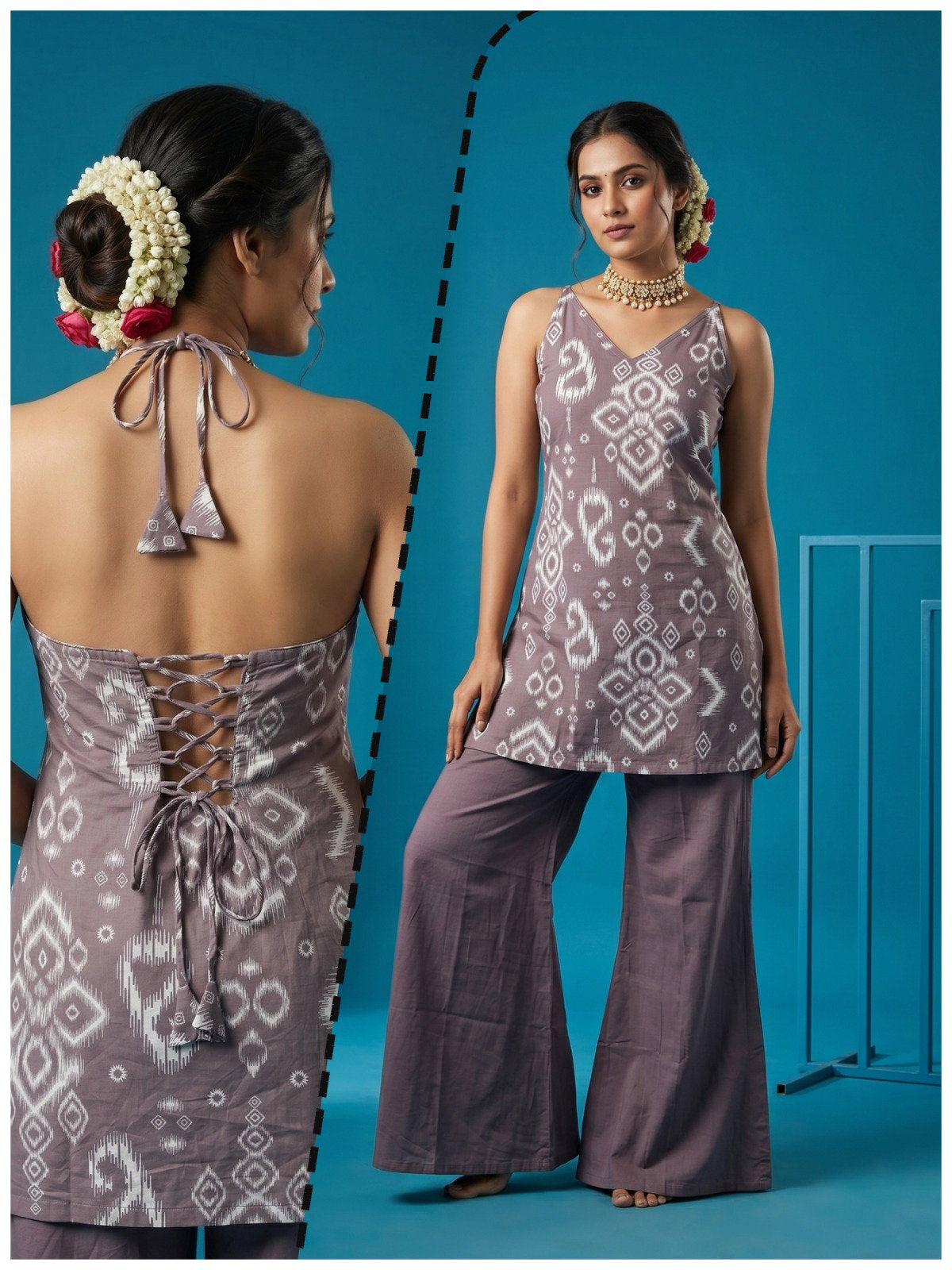 Naisha K 997 Cotton Discharge Printed Co Ord Set Collection