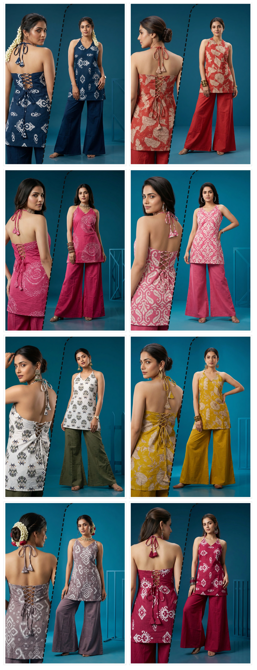Naisha K 997 Cotton Discharge Printed Co Ord Set Collection