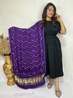 Naisha K Dupatta 01 Modal Silk Bandhej Sibori Tissue Pallu Dupatta Collection