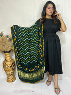 Naisha K Dupatta 01 Modal Silk Bandhej Sibori Tissue Pallu Dupatta Collection