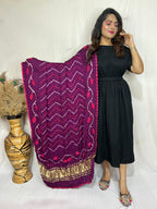 Naisha K Dupatta 01 Modal Silk Bandhej Sibori Tissue Pallu Dupatta Collection