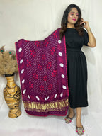 Naisha K Dupatta 01 Modal Silk Bandhej Sibori Tissue Pallu Dupatta Collection