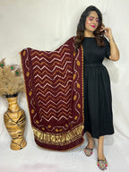 Naisha K Dupatta 01 Modal Silk Bandhej Sibori Tissue Pallu Dupatta Collection