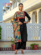 Ossm Mahek Dhabu Cotton Vol 2 Cotton Dhabu Kurti With Bottom Dupatta