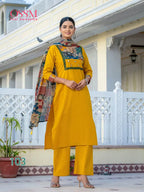 Ossm Mahek Dhabu Cotton Vol 2 Cotton Dhabu Kurti With Bottom Dupatta