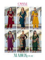 Ossm Mahek Dhabu Cotton Vol 2 Cotton Dhabu Kurti With Bottom Dupatta