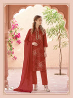 Ossm Mahima Vol 2 Rayon Dischage Printed Kurti Bottom And Dupatta Collection