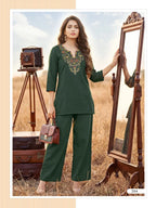 Ossm Sara Vol 2 Dhabu Cotton Embroidered Co Ord Set Collection
