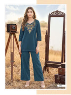 Ossm Sara Vol 2 Dhabu Cotton Embroidered Co Ord Set Collection