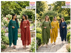 Ossm Style 196 A And B Cotton Discharge Printed Kurti With Bottom Dupatta