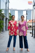 Ossm Style 198 Cotton Printed Short Top Collection