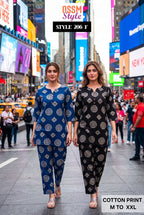 Ossm Style 206 Cotton Printed Co Ord Set Collection