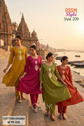 Ossm Style 209 Cotton Dhabu Kurti With Bottom