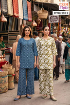 Ossm Style 255 A To E Cotton Printed Co Ord Set Collection