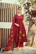 Ossm Style Mahiya Vol 2 Cotton Dhabu Hand Worked Kurti With Bottom Dupatta