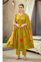 Ossm Style Mahiya Vol 2 Cotton Dhabu Hand Worked Kurti With Bottom Dupatta