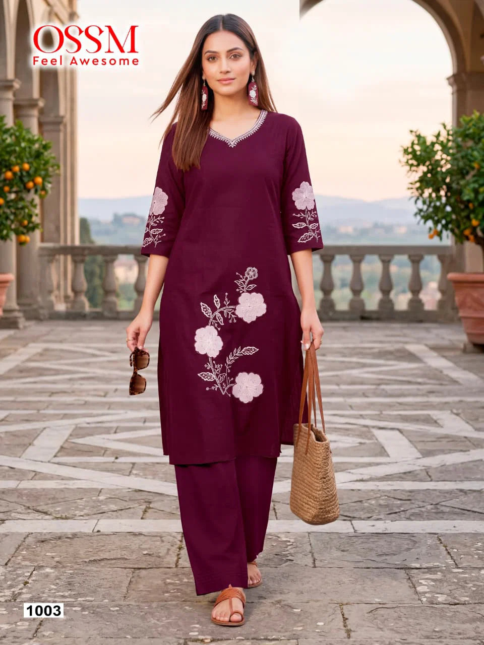 Ossm Summer Style A Line Co Ord Set Dhabu Cotton Co Ord Set Collection