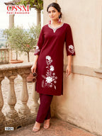 Ossm Summer Style A Line Co Ord Set Dhabu Cotton Co Ord Set Collection