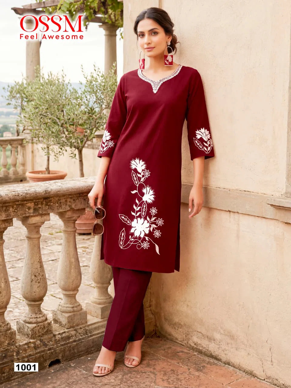 Ossm Summer Style A Line Co Ord Set Dhabu Cotton Co Ord Set Collection