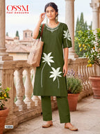 Ossm Summer Style A Line Co Ord Set Dhabu Cotton Co Ord Set Collection