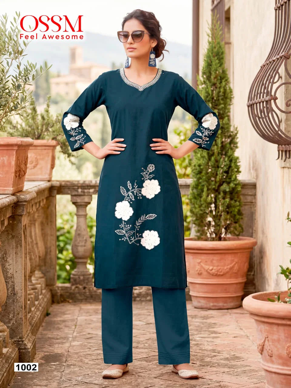 Ossm Summer Style A Line Co Ord Set Dhabu Cotton Co Ord Set Collection