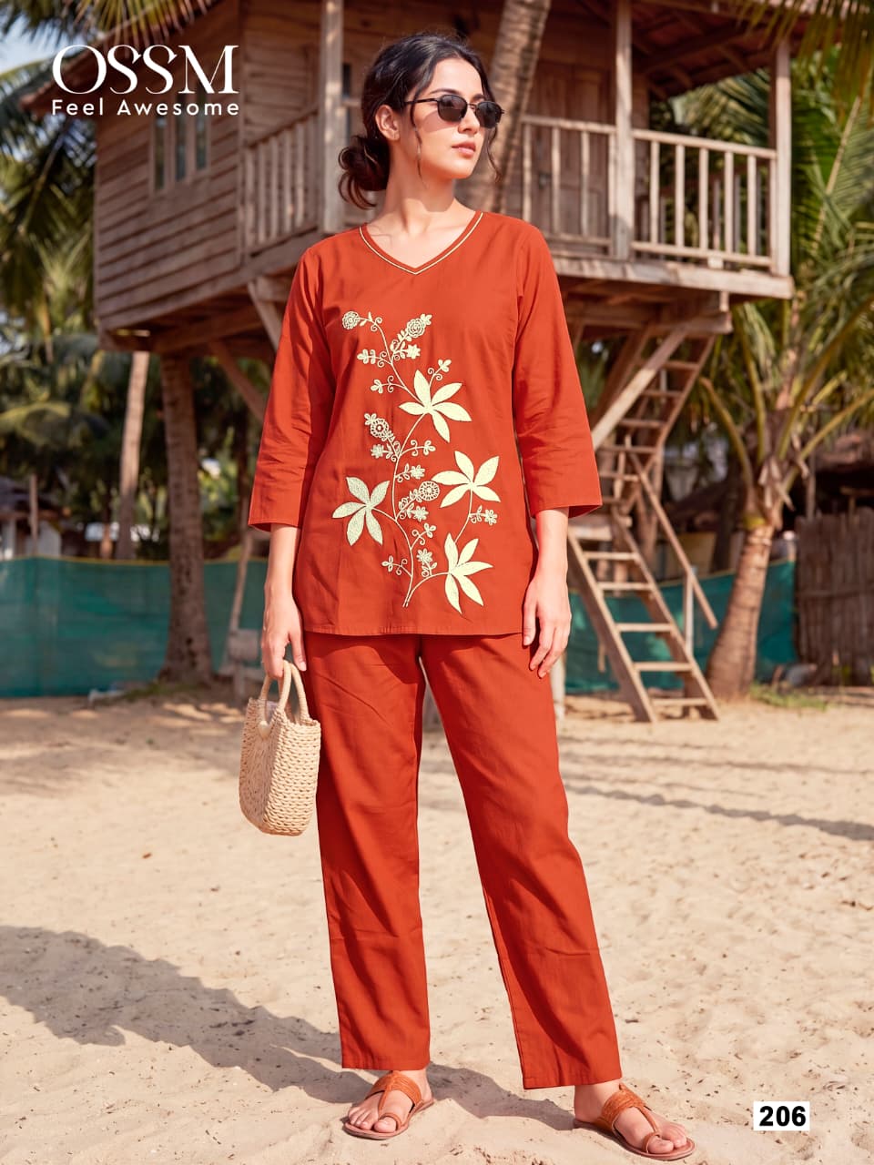 Ossm Sweety Vol 02 Cotton Embroidered Co Ord Set Collection