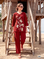 Ossm Sweety Vol 02 Cotton Embroidered Co Ord Set Collection