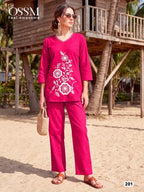 Ossm Sweety Vol 02 Cotton Embroidered Co Ord Set Collection