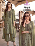 Poonam P 80 A To D Viscose Silk Beads Work Kurti With Bottom Dupatta