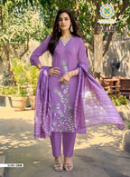 Raahi Vol 2 By Passion Tree Roman Silk Embroidered Kurti With Bottom Dupatta