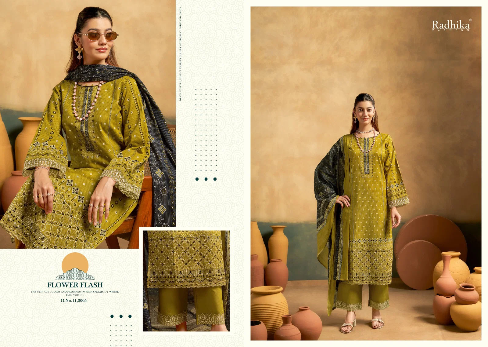 Radhika Azara Al Zohra Lawn Embroidered Dress Material