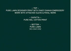 Radhika Azara Al Zohra Lawn Embroidered Dress Material