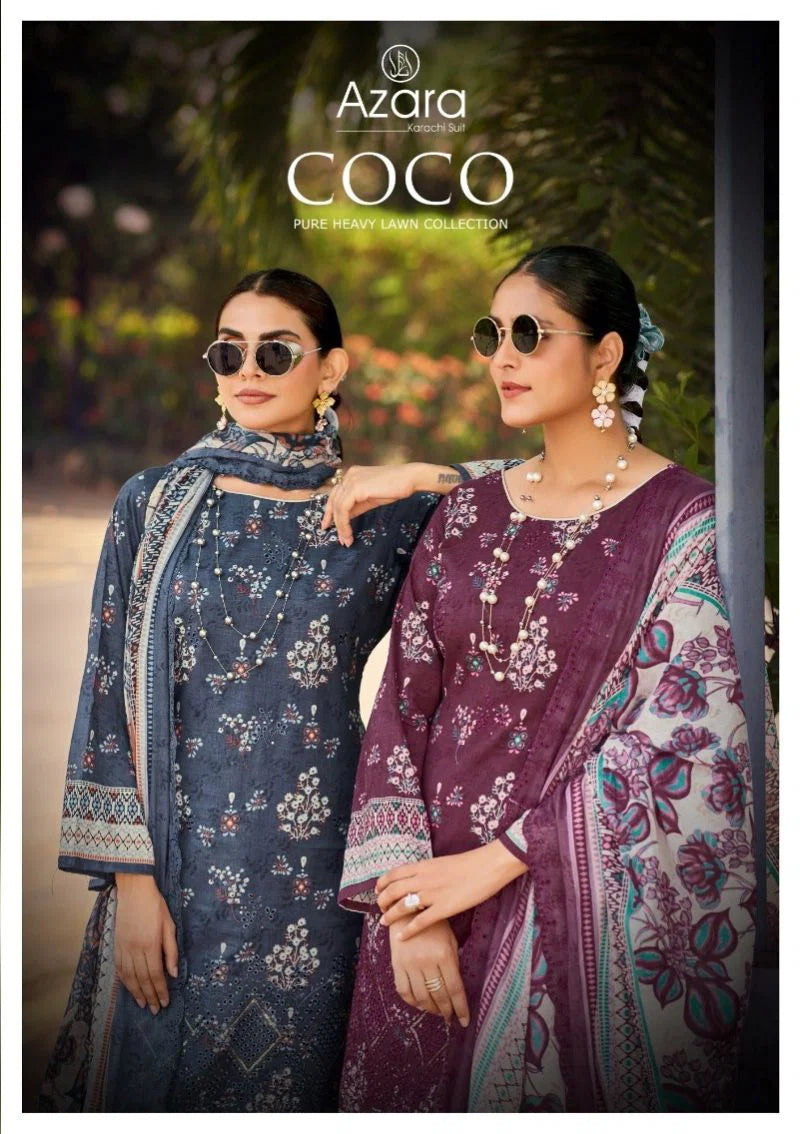 Radhika Azara Coco Lawn Cotton Embroidered Salwar Kameez
