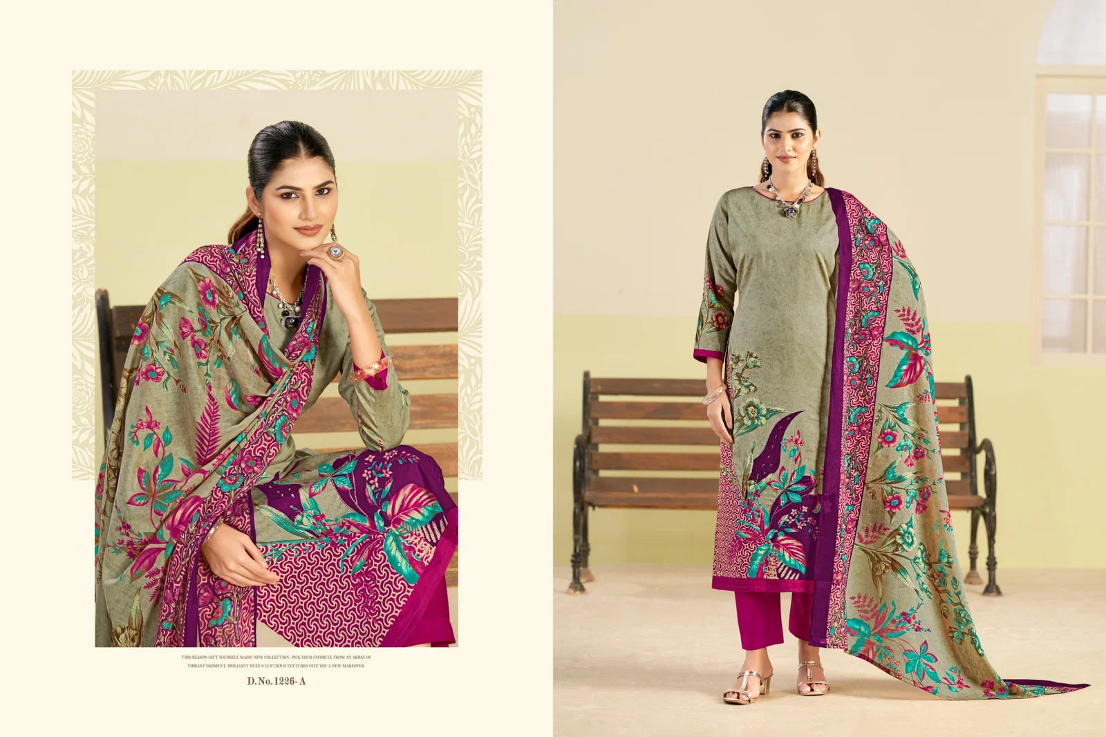 Radhika Azara Kayka 1226 A To D Zam Cottom Designer Printed Salwar Kameez