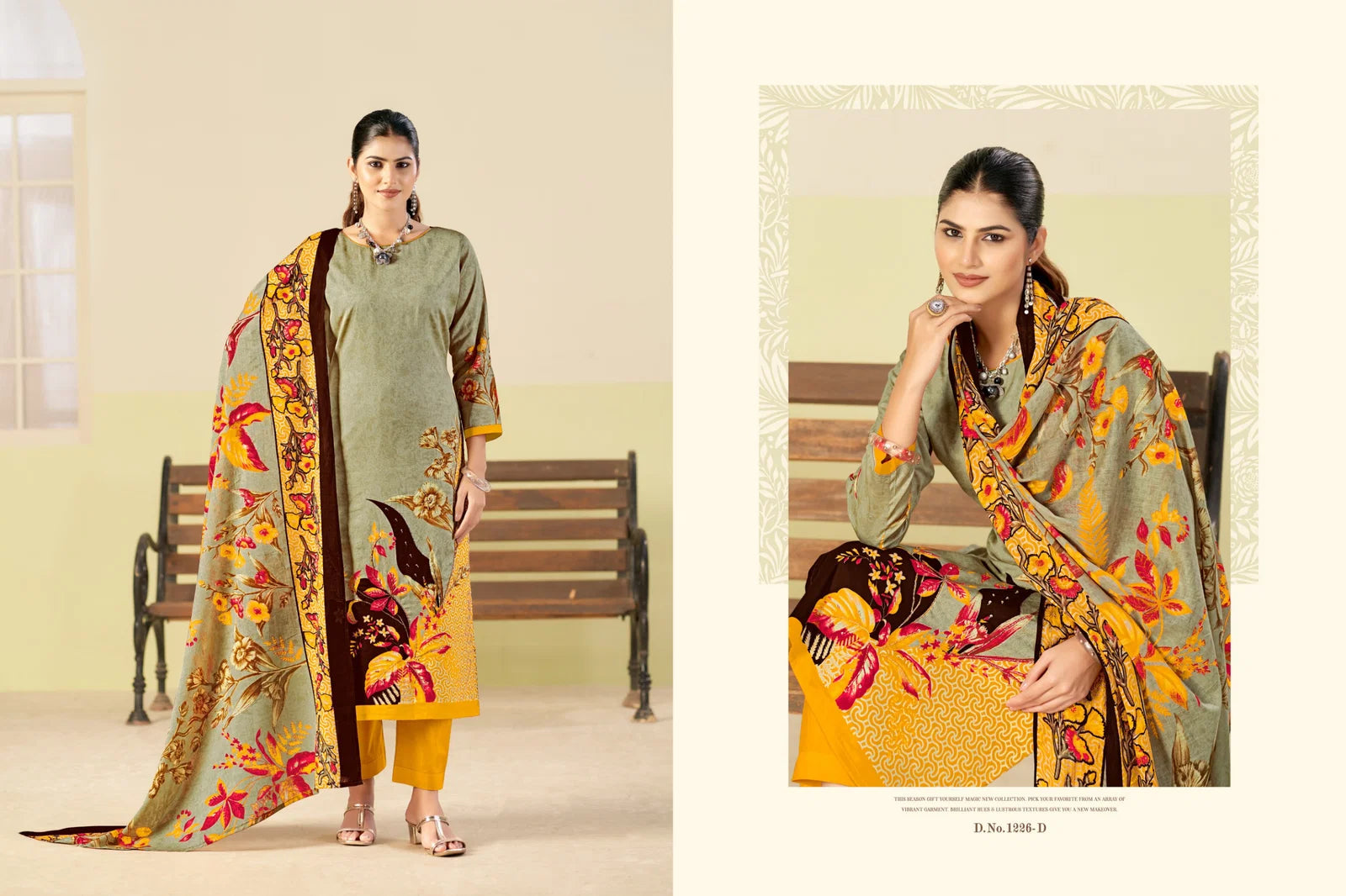 Radhika Azara Kayka 1226 A To D Zam Cottom Designer Printed Salwar Kameez