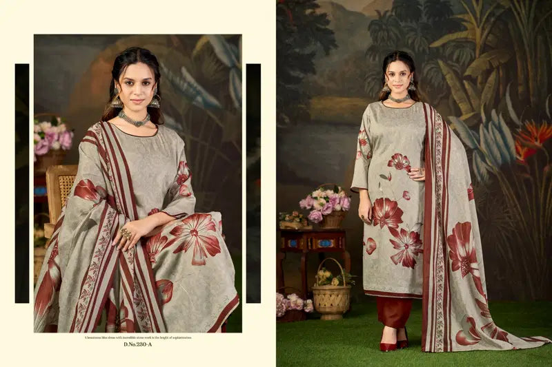 Radhika Azara Kayka 230 A To D Zam Cotton Print Hand Worked Salwar Kameez