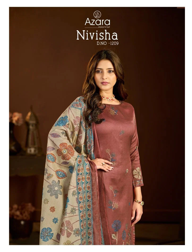 Radhika Azara Nivisha 1209 Pure Jaam Cotton Designer Printed Dress Material