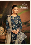 Radhika Azara Saira Lawn Printed Embroidered Salwar Kameez Full Catalog available at wholesale rate.