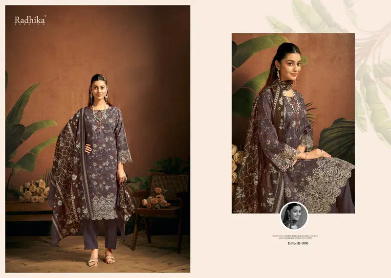 Radhika Azara Saira Lawn Printed Embroidered Salwar Kameez Full Catalog available at wholesale rate.