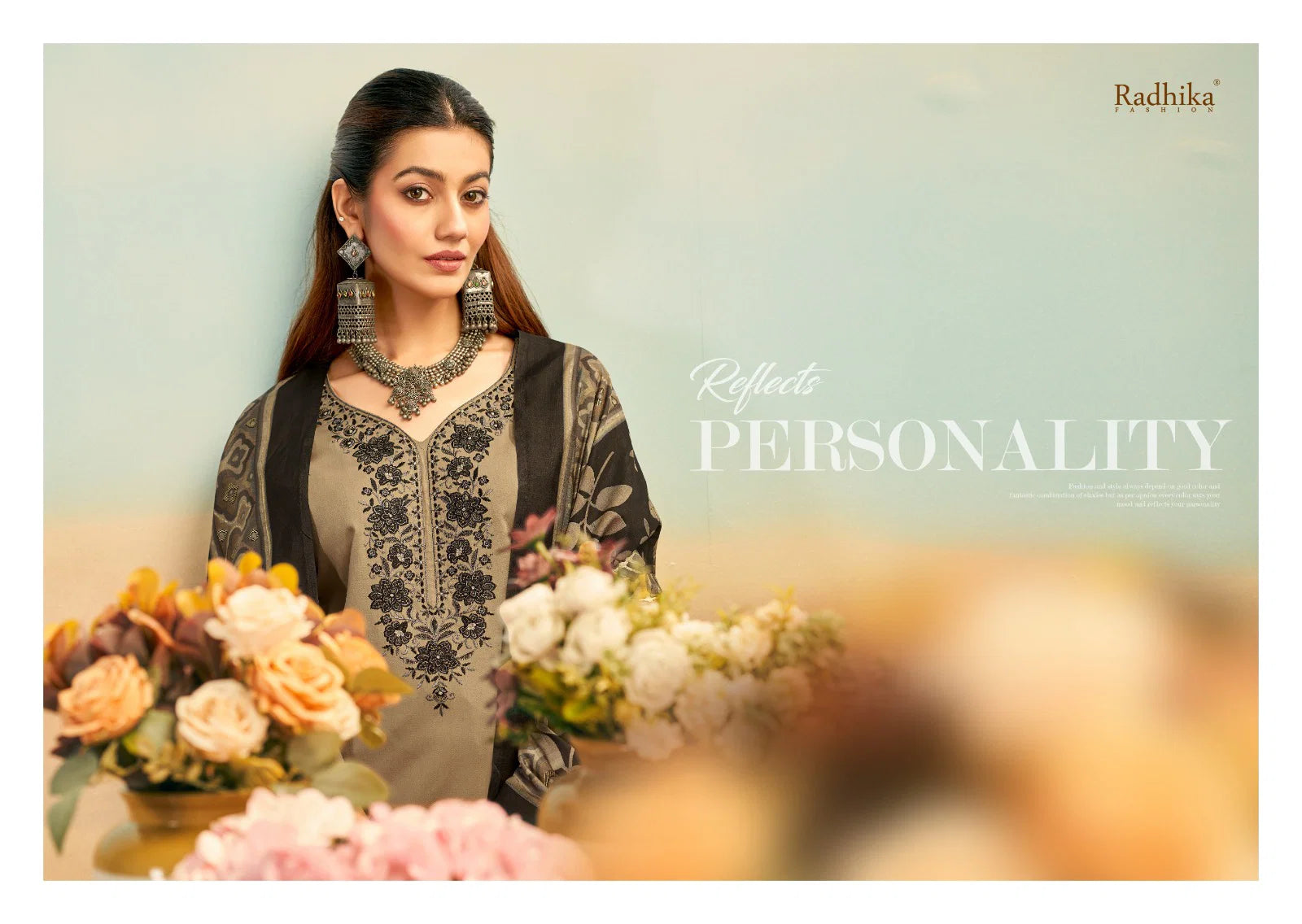 Radhika Azara Shafinaz Jam Cotton Embroidered Salwar Kameez Collection Full Catalog available at wholesale rate.